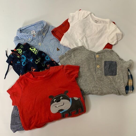Boy 12 Month 8 Piece Outfit Bundle - Picture 1 of 11